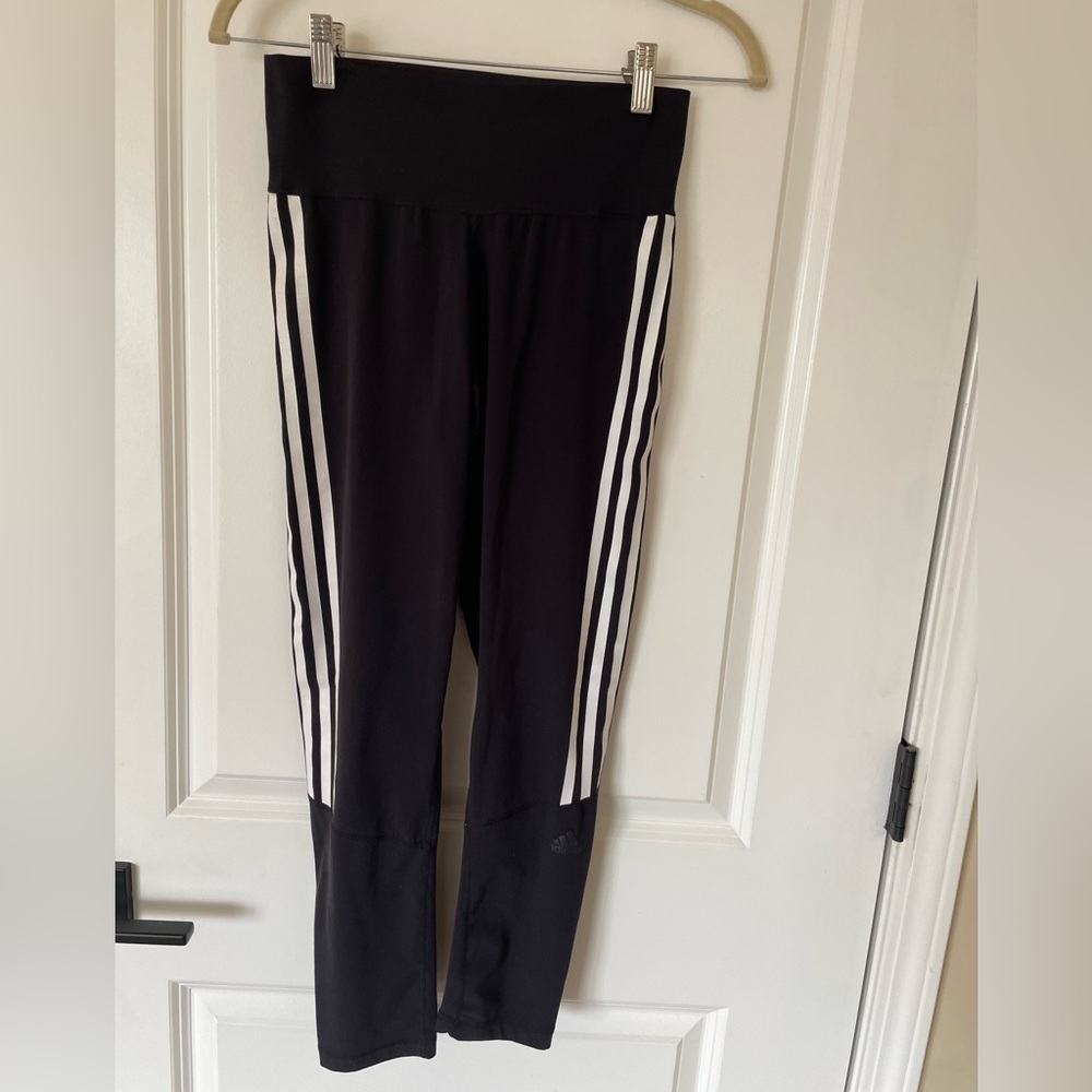 Adidas leggings with mesh detail